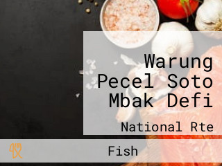 Warung Pecel Soto Mbak Defi