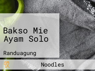 Bakso Mie Ayam Solo