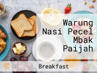 Warung Nasi Pecel Mbak Paijah