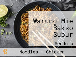 Warung Mie Bakso Subur