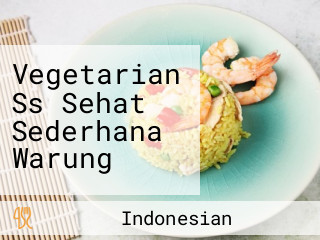 Vegetarian Ss Sehat Sederhana Warung