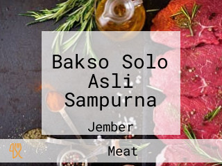 Bakso Solo Asli Sampurna