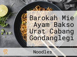 Barokah Mie Ayam Bakso Urat Cabang Gondanglegi