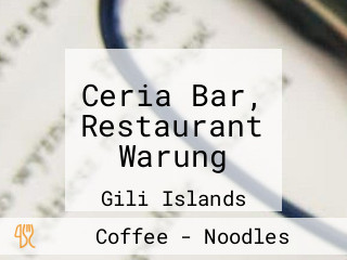 Ceria Bar, Restaurant Warung