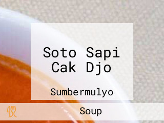 Soto Sapi Cak Djo