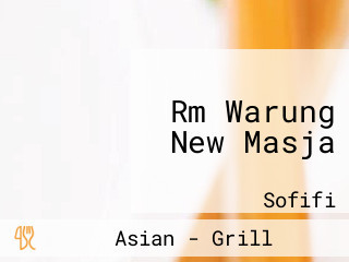 Rm Warung New Masja