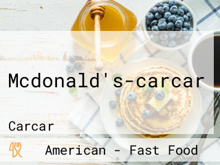 Mcdonald's-carcar