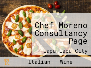 Chef Moreno Consultancy Page