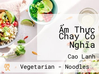 Ẩm Thực Chay Cô Nghĩa