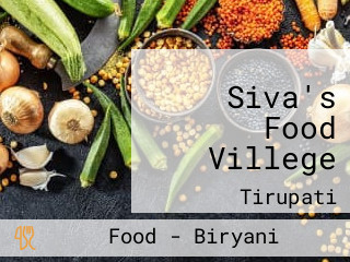 Siva's Food Villege