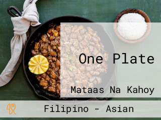 One Plate