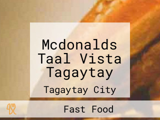 Mcdonalds Taal Vista Tagaytay