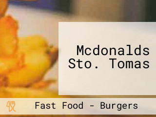 Mcdonalds Sto. Tomas