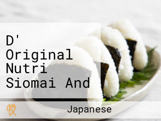 D' Original Nutri Siomai And California Maki Sushi By Shanta