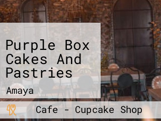 Purple Box Cakes And Pastries