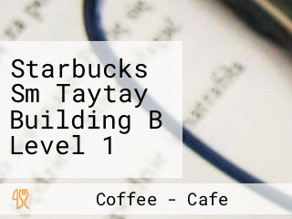 Starbucks Sm Taytay Building B Level 1