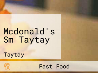 Mcdonald's Sm Taytay