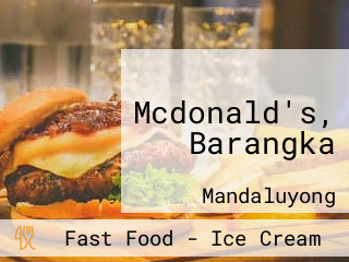 Mcdonald's, Barangka