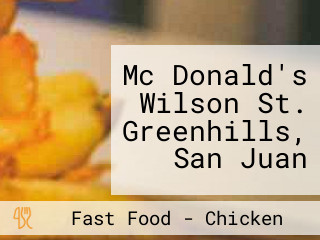 Mc Donald's Wilson St. Greenhills, San Juan