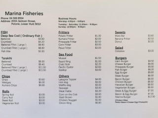 Marina Fisheries