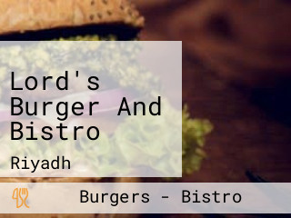 Lord's Burger And Bistro