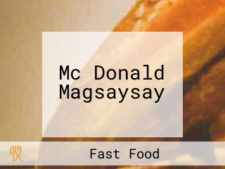 Mc Donald Magsaysay