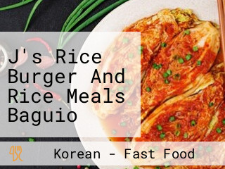 J's Rice Burger And Rice Meals Baguio Centermall Branch