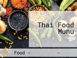 Thai Food Munu