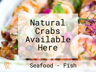 Natural Crabs Available Here