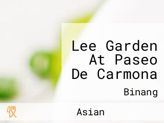 Lee Garden At Paseo De Carmona