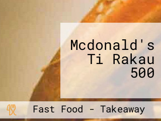 Mcdonald's Ti Rakau 500