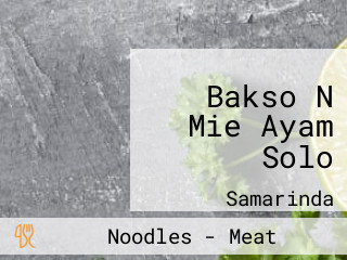 Bakso N Mie Ayam Solo