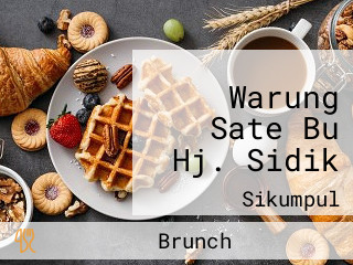 Warung Sate Bu Hj. Sidik