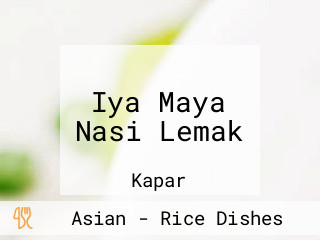 Iya Maya Nasi Lemak