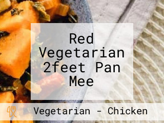 Red Vegetarian 2feet Pan Mee