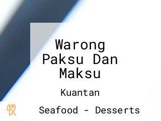 Warong Paksu Dan Maksu