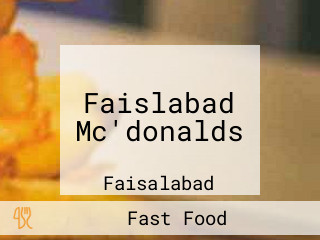 Faislabad Mc'donalds