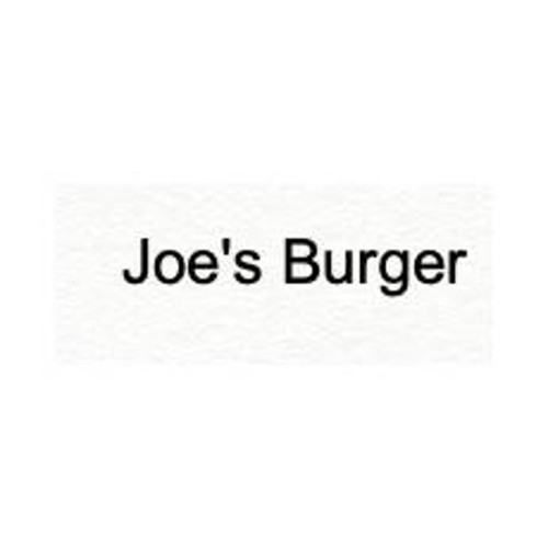 Joe's Burger (nicholson Street)