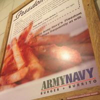 Armynavy Burger Burrito, The Fort